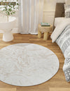 Coastal Haven Collection Area Rug -  Nautilus Round Ivory  lifestyle 27