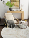 Coastal Haven Collection Area Rug -  Nautilus Round Ivory  lifestyle 37