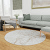 Coastal Haven Collection Area Rug -  Nautilus Round Ivory  lifestyle 75