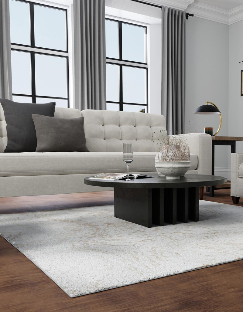 Coastal Haven Collection Area Rug -  Nautilus Square Ivory  lifestyle 23