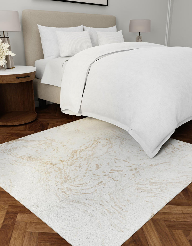 Coastal Haven Collection Area Rug -  Nautilus Square Ivory  lifestyle 26