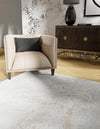 Coastal Haven Collection Area Rug -  Nautilus Square Ivory  lifestyle 40