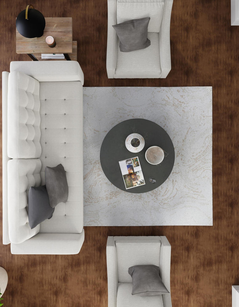Coastal Haven Collection Area Rug -  Nautilus Square Ivory  lifestyle 72