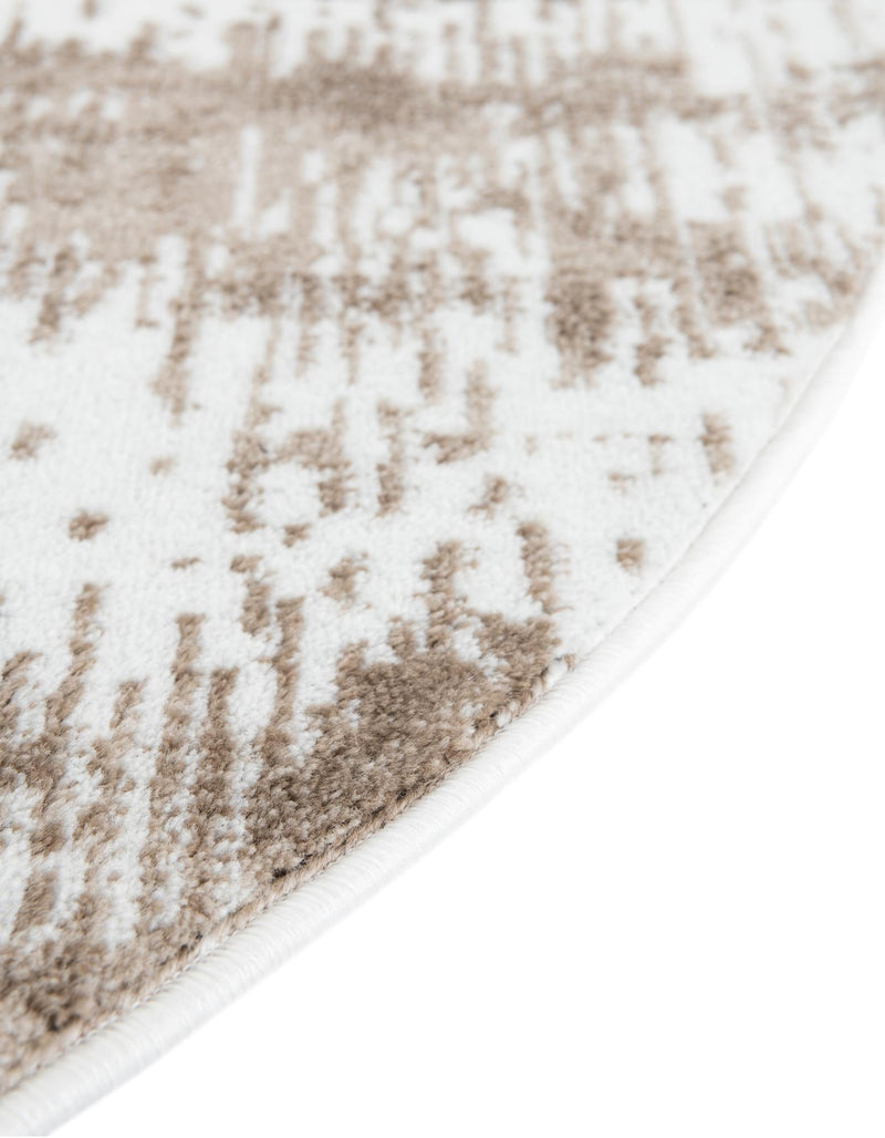 Coastal Haven Collection Area Rug -  Pelican Round Ivory  lifestyle 48