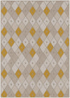 Coastal Haven Collection Area Rug -  Anchorage Rectangle Ivory and Yellow  lifestyle 4