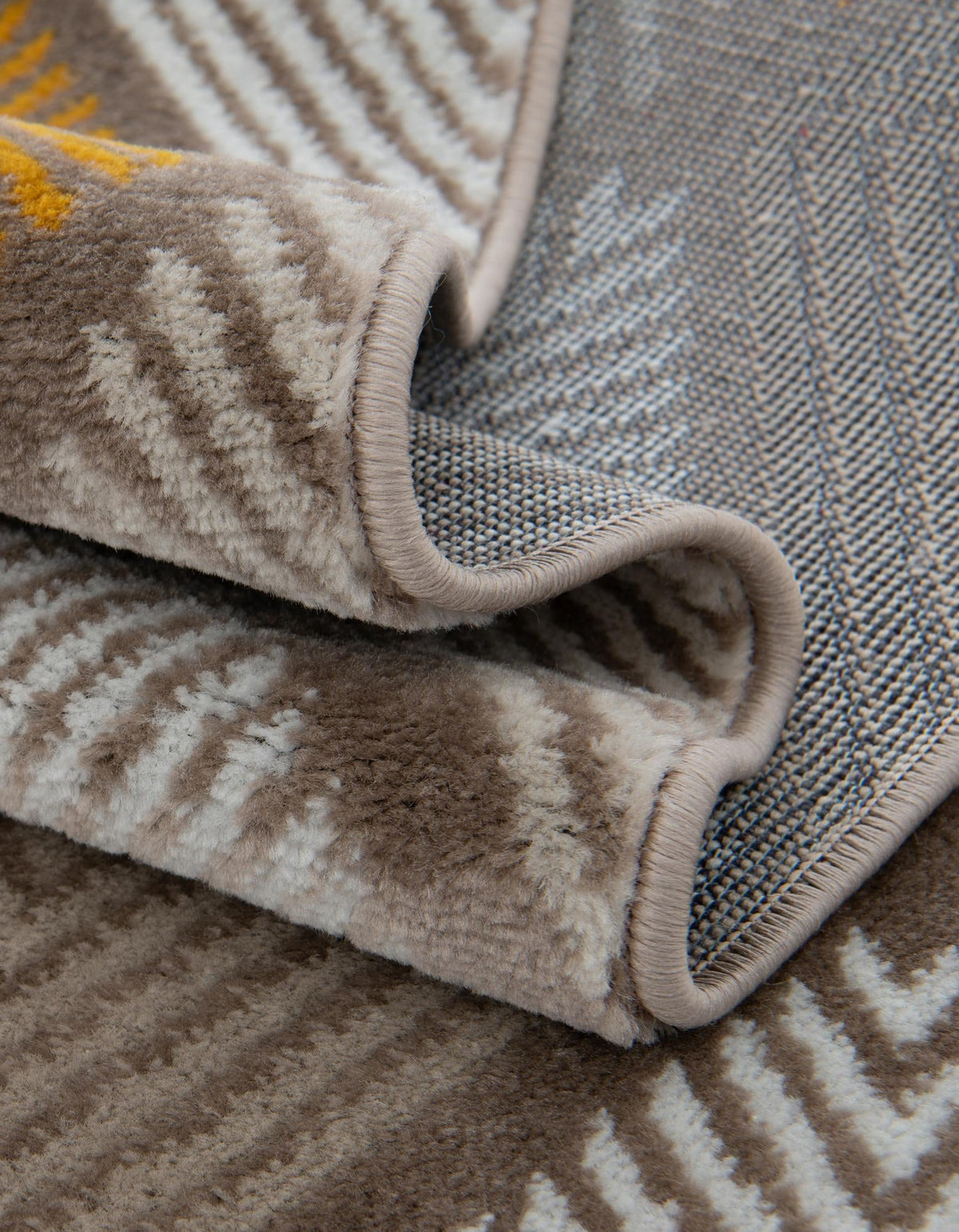 Coastal Haven Collection Area Rug -  Anchorage Rectangle Ivory and Yellow  lifestyle 32