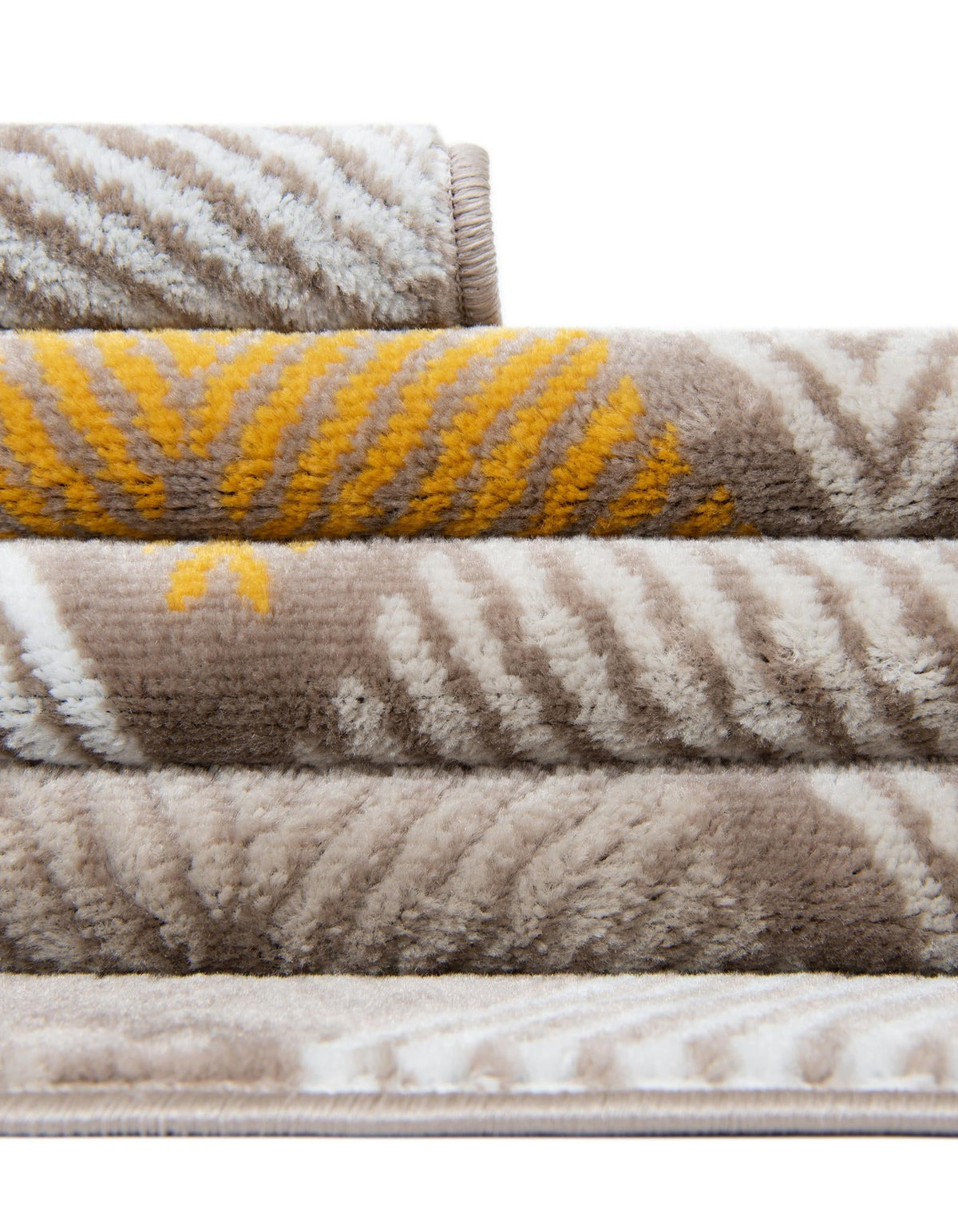 Coastal Haven Collection Area Rug -  Anchorage Rectangle Ivory and Yellow  lifestyle 34