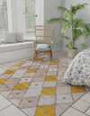 Coastal Haven Collection Area Rug -  Anchorage Square Ivory and Yellow  lifestyle 62
