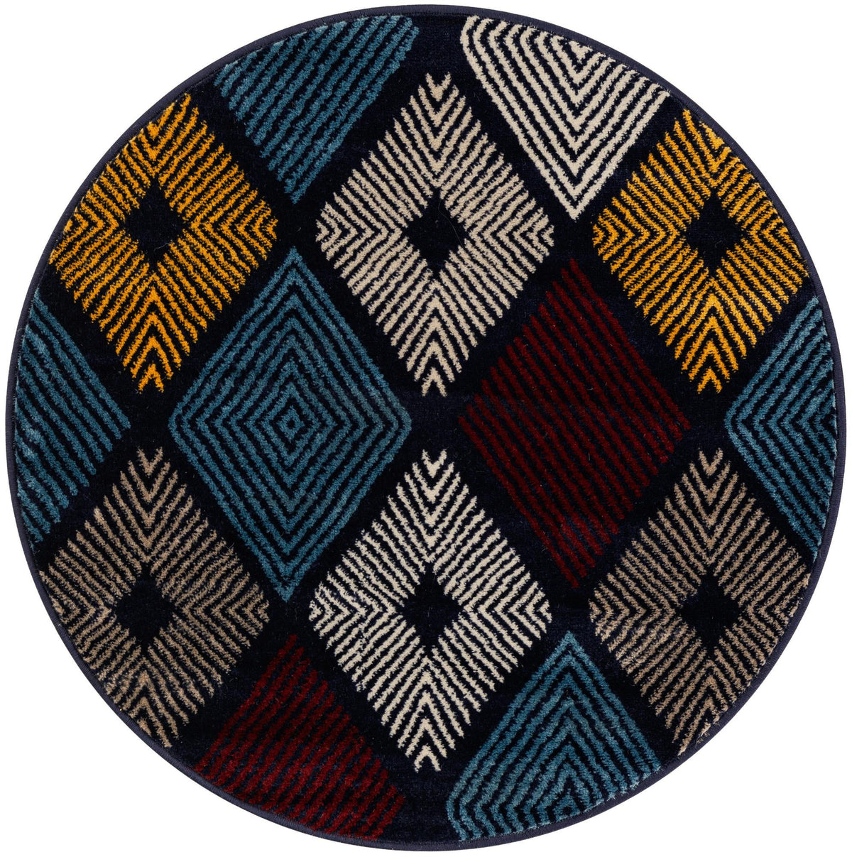 Coastal Haven Collection Area Rug -  Anchorage Round Multi  lifestyle 77