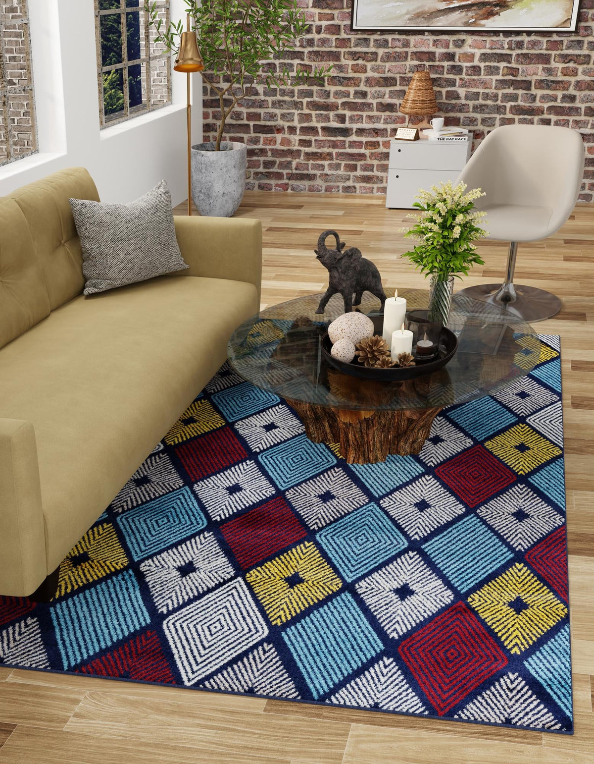 Coastal Haven Collection Area Rug -  Anchorage Rectangle Multi  lifestyle 4