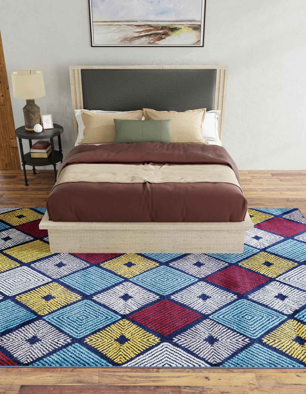 Coastal Haven Collection Area Rug -  Anchorage Rectangle Multi  lifestyle 9