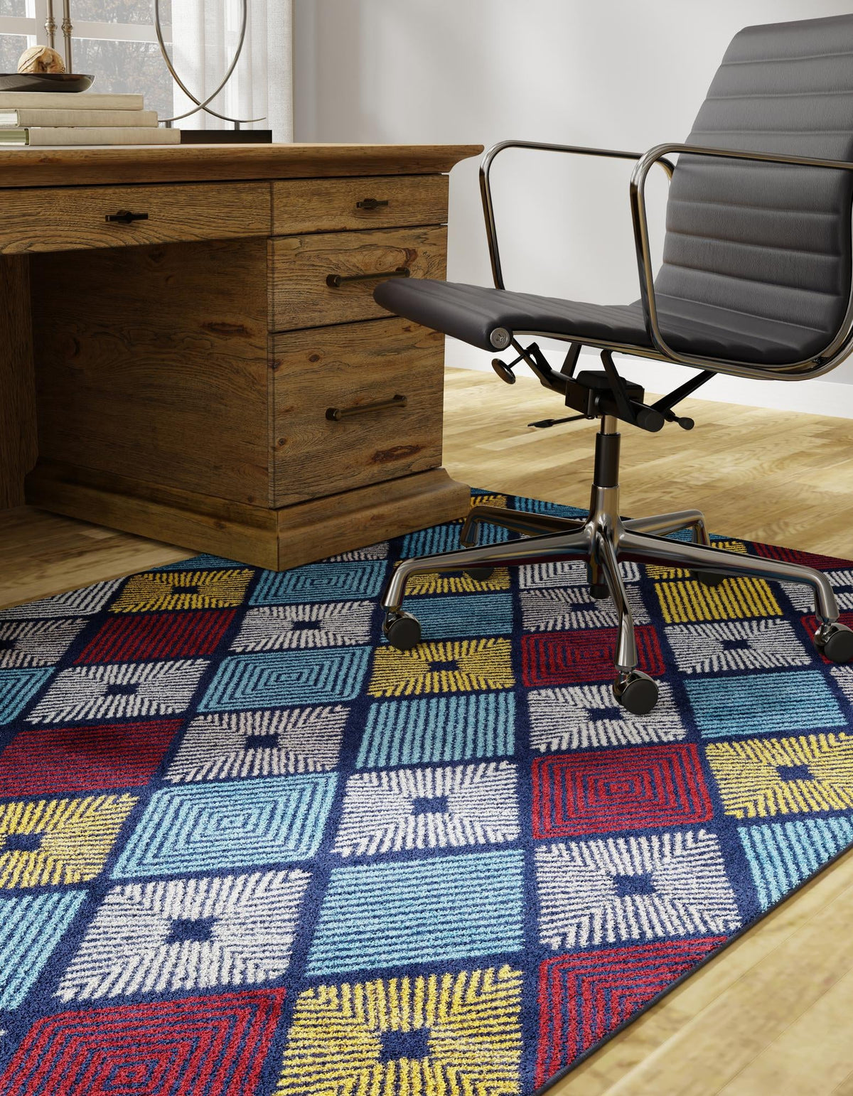 Coastal Haven Collection Area Rug -  Anchorage Rectangle Multi  lifestyle 12