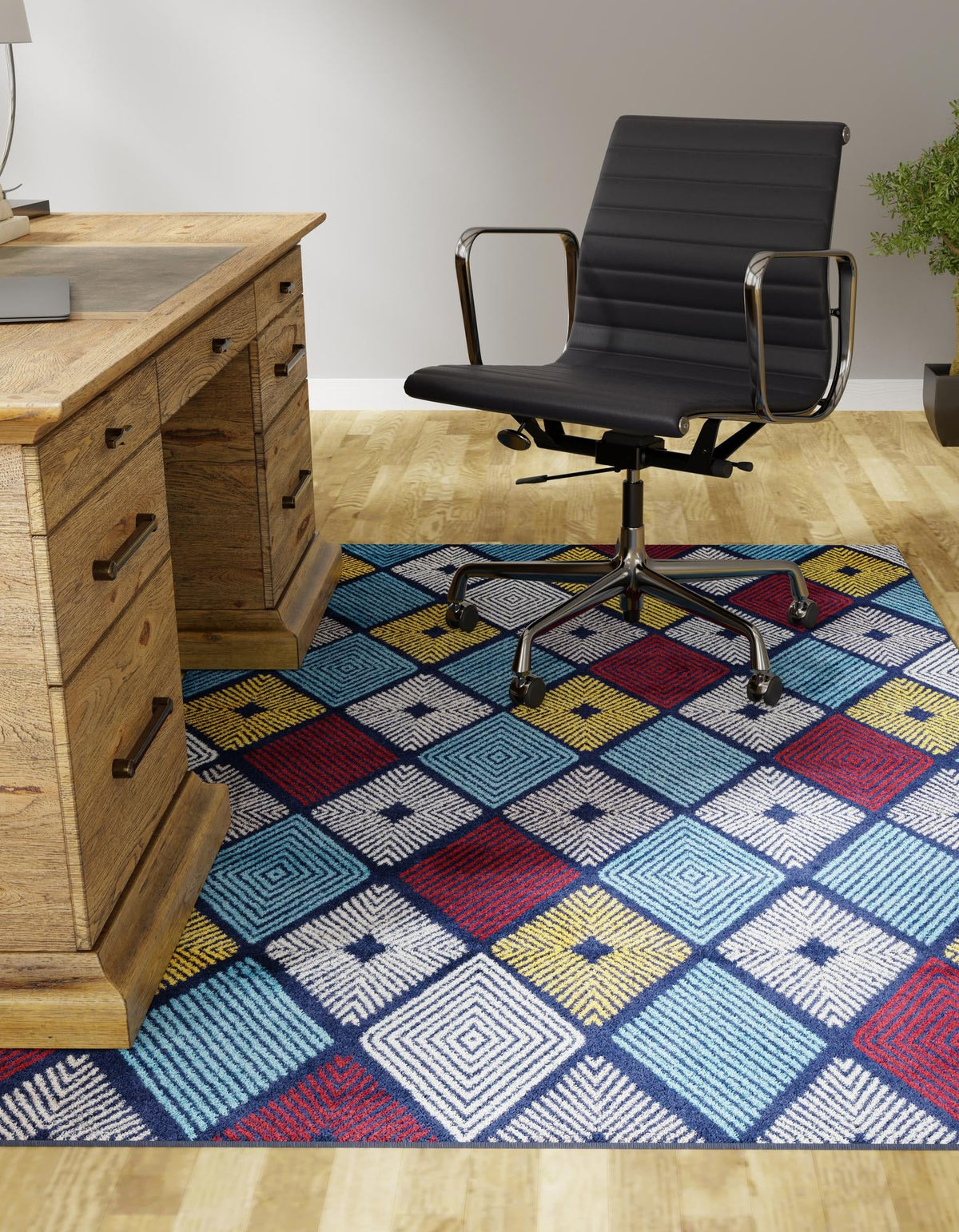 Coastal Haven Collection Area Rug -  Anchorage Rectangle Multi  lifestyle 13
