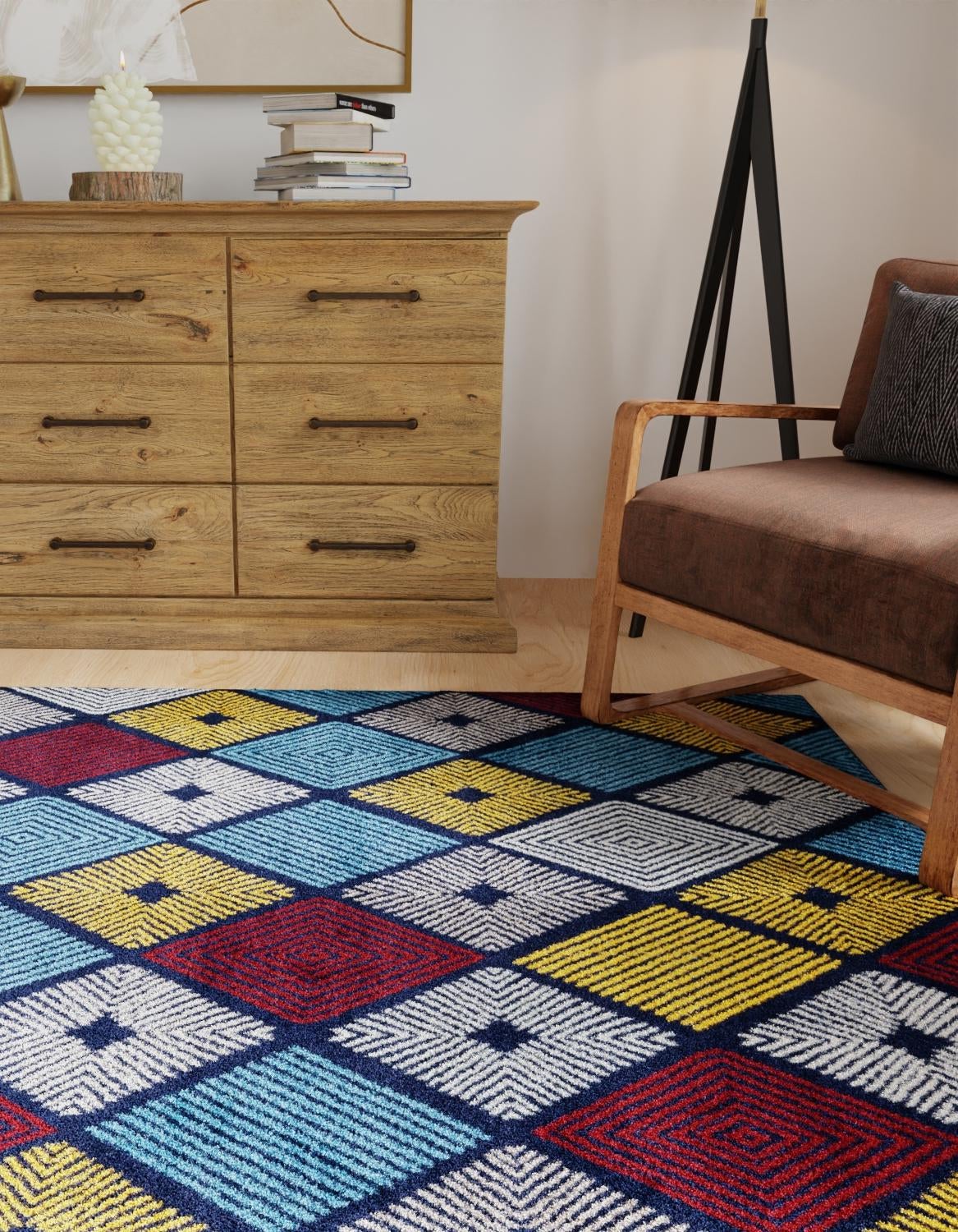 Coastal Haven Collection Area Rug -  Anchorage Rectangle Multi  lifestyle 14