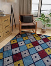 Coastal Haven Collection Area Rug -  Anchorage Rectangle Multi  lifestyle 15