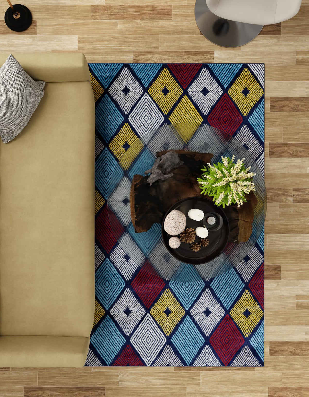 Coastal Haven Collection Area Rug -  Anchorage Rectangle Multi  lifestyle 36