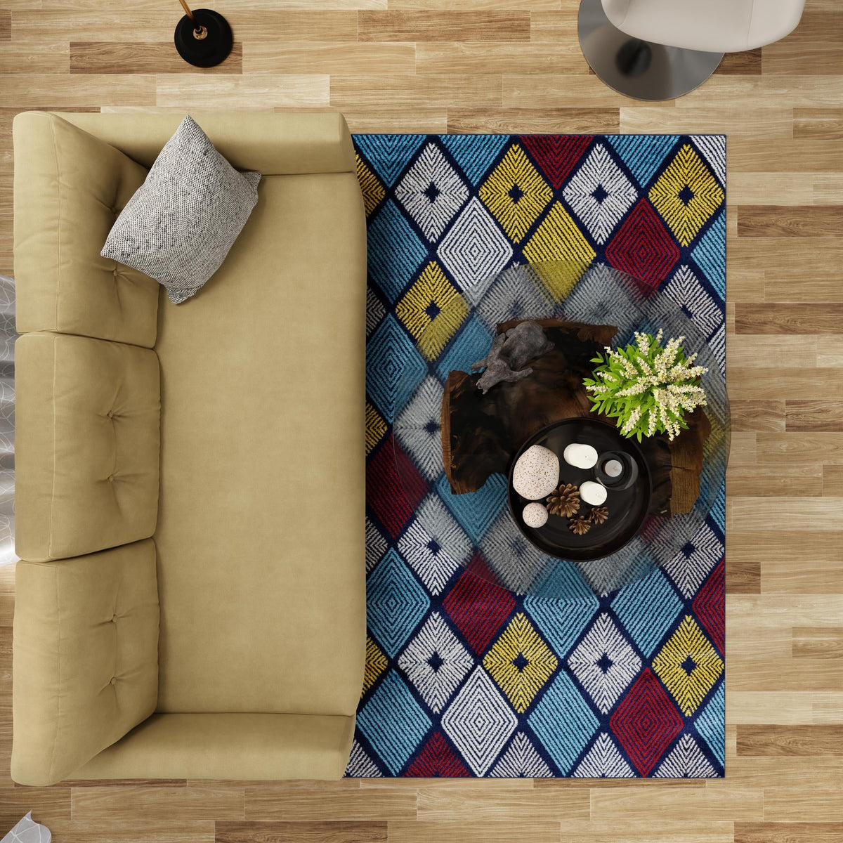 Coastal Haven Collection Area Rug -  Anchorage Rectangle Multi  lifestyle 43