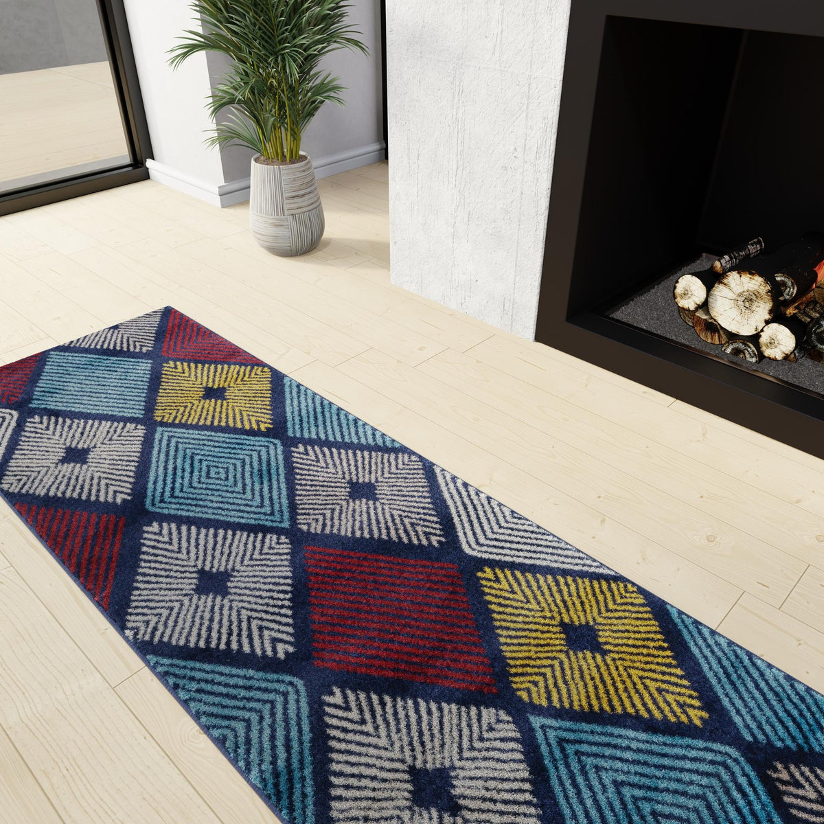 Coastal Haven Collection Area Rug -  Anchorage Runner Multi  lifestyle 138