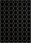 Trellis Mosaic Collection Area Rug - Arborville (Black) Rectangle Black  lifestyle 2