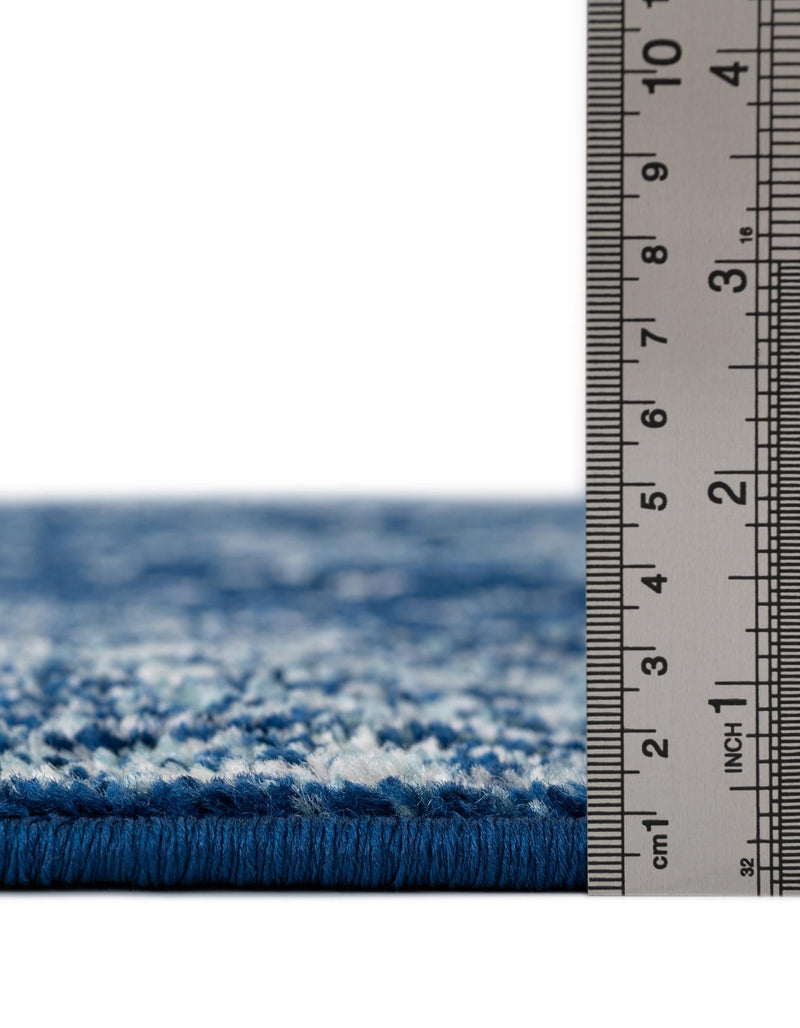 Dover Terrace Collection Area Rug - Marina (Navy Blue) Square Navy Blue  lifestyle 11