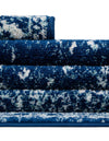 Dover Terrace Collection Area Rug - Marina (Navy Blue) Square Navy Blue  lifestyle 25