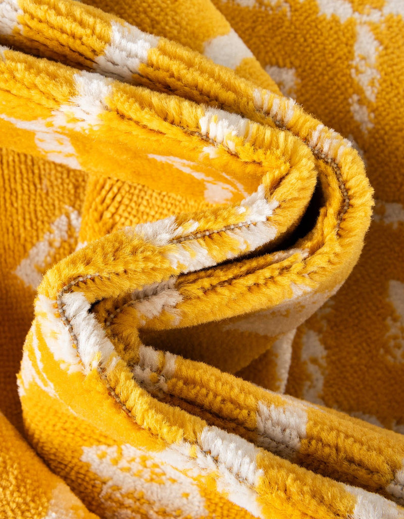 Marrakech Lattice Collection Area Rug - Medina (Yellow) Round Yellow  lifestyle 15