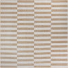 Patio Stripe Harmony Collection Area Rug - Cabana (Taupe) Square Taupe Main