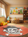 Playful Patterns Collection Area Rug -  Harmony Round Red  lifestyle 23