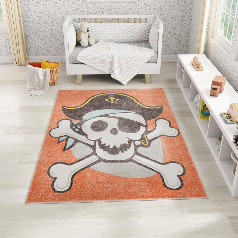 Playful Patterns Collection Area Rug -  Harmony Rectangle Red  lifestyle 2