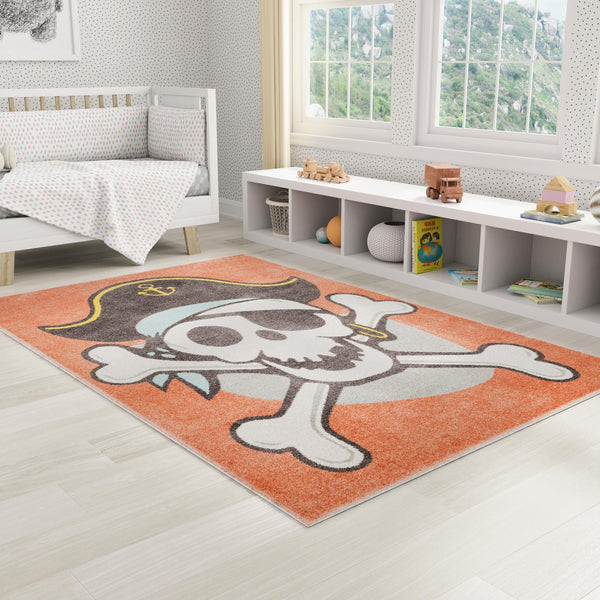 Playful Patterns Collection Area Rug -  Harmony Rectangle Red  lifestyle 3