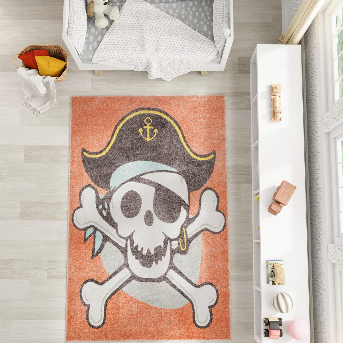 Playful Patterns Collection Area Rug -  Harmony Rectangle Red  lifestyle 4
