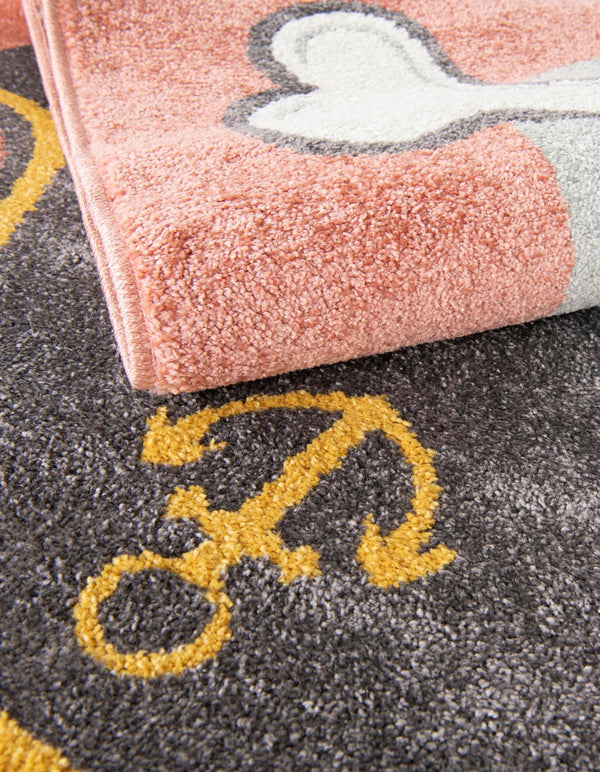 Playful Patterns Collection Area Rug -  Harmony Rectangle Red  lifestyle 9