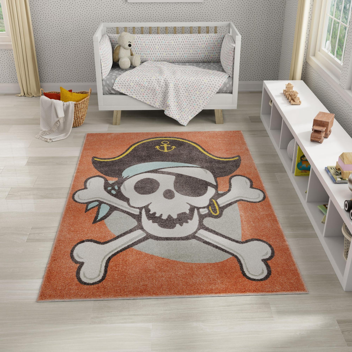 Playful Patterns Collection Area Rug -  Harmony Rectangle Red  lifestyle 18