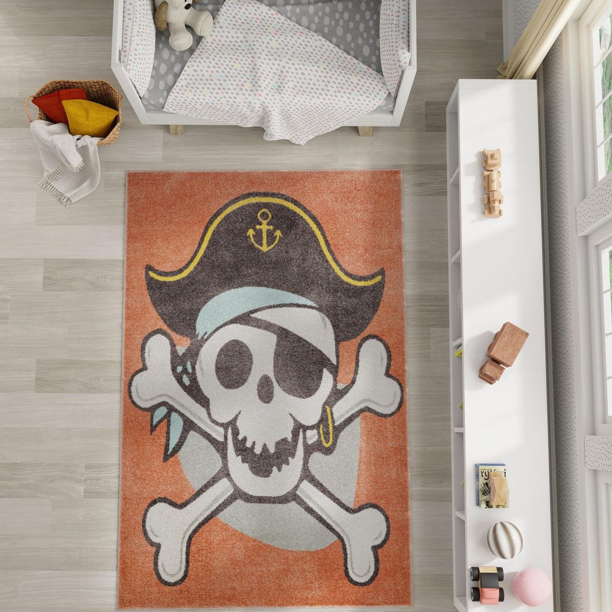 Playful Patterns Collection Area Rug -  Harmony Rectangle Red  lifestyle 20