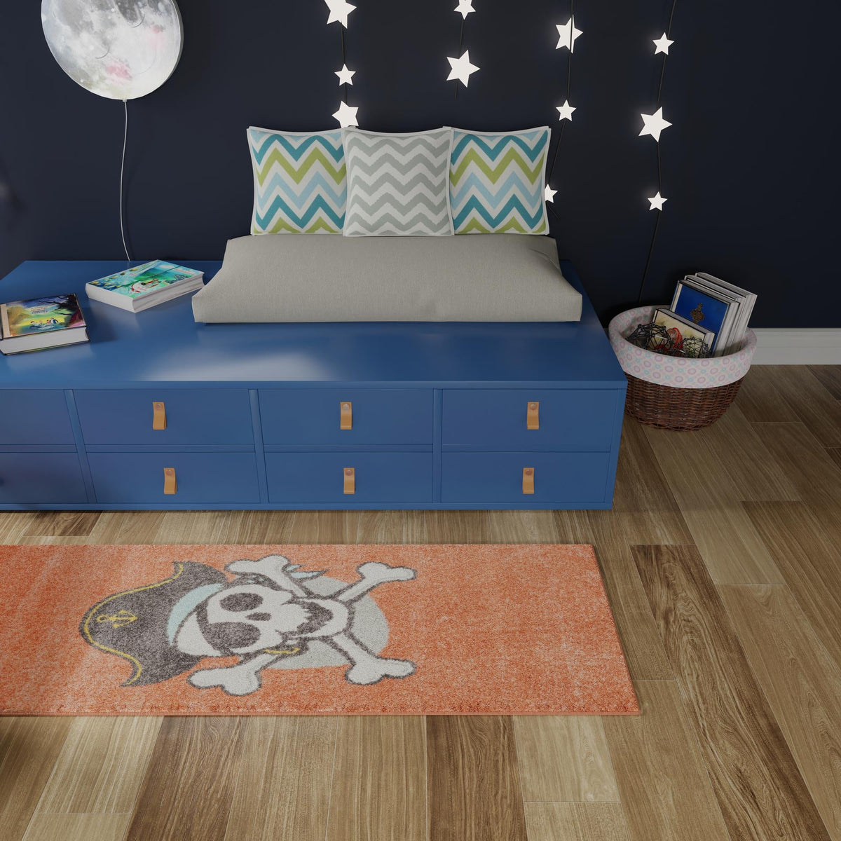 Playful Patterns Collection Area Rug -  Harmony Runner Red  lifestyle 55
