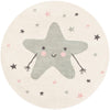 Wonder Tykes Collection Area Rug -  Spiral Round Ivory  lifestyle 2