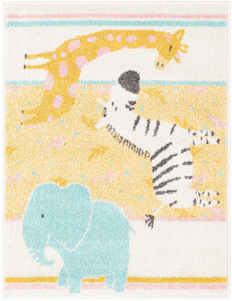 Playful Patterns Collection Area Rug -  Wonderland Rectangle Ivory  lifestyle 2