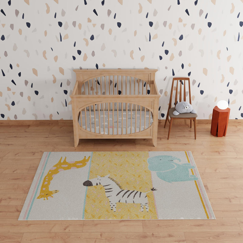 Playful Patterns Collection Area Rug -  Wonderland Rectangle Ivory  lifestyle 18