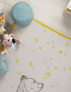 Wonder Tykes Collection Area Rug -  Pixie Rectangle Ivory and Gray  lifestyle 8