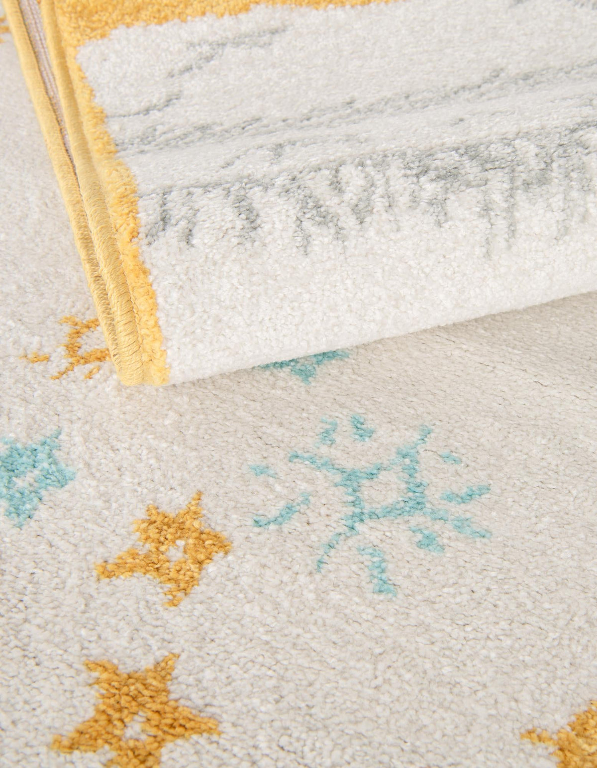 Playful Patterns Collection Area Rug -  Pixie Rectangle Ivory and Gray  lifestyle 8