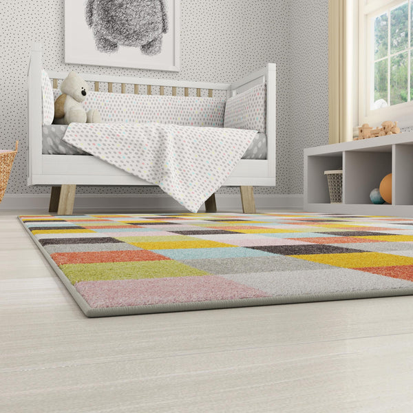 Playful Patterns Collection Area Rug -  Mythic Rectangle Multi  lifestyle 16