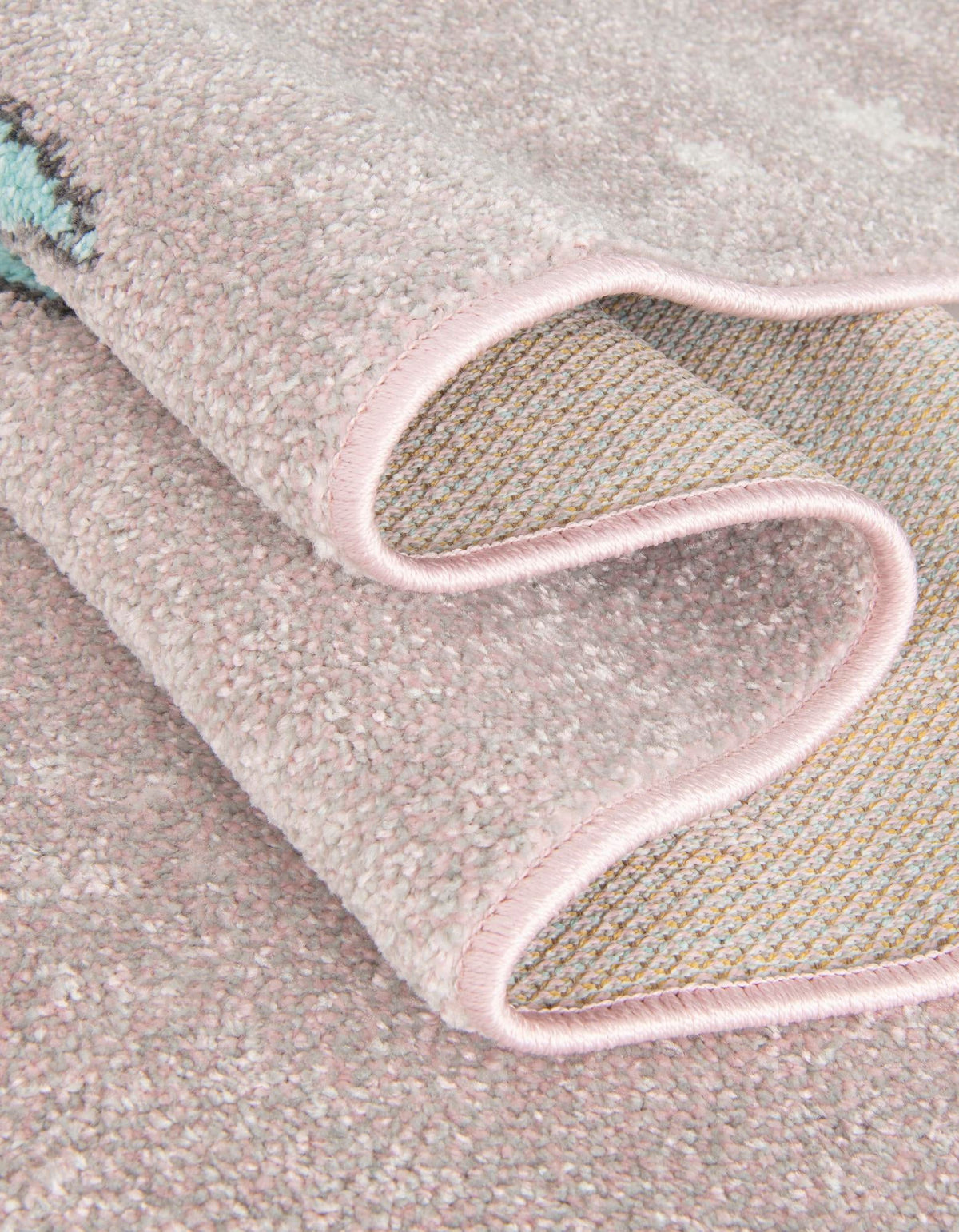 Playful Patterns Collection Area Rug -  Tangle Rectangle Pink  lifestyle 13