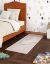 Playful Patterns Collection Area Rug -  Tangle Runner Pink  lifestyle 23