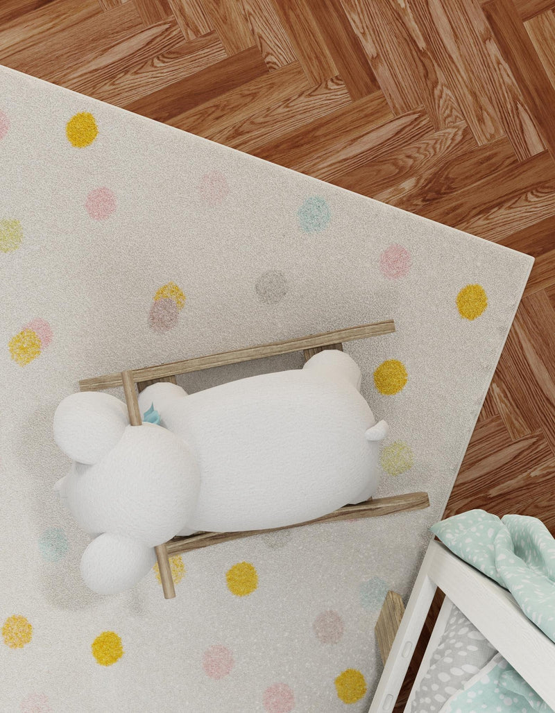 Wonder Tykes Collection Area Rug -  Fable Rectangle Ivory  lifestyle 5