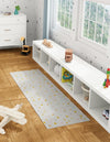 Playful Patterns Collection Area Rug -  Fable Runner Ivory  lifestyle 23