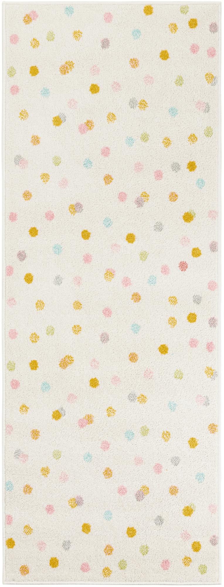 Playful Patterns Collection Area Rug -  Fable Runner Ivory  lifestyle 19
