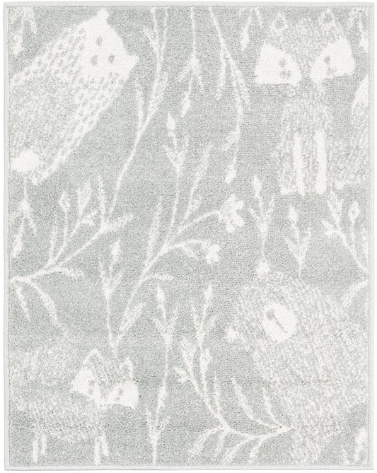 Playful Patterns Collection Area Rug -  Quirky Rectangle Gray Main
