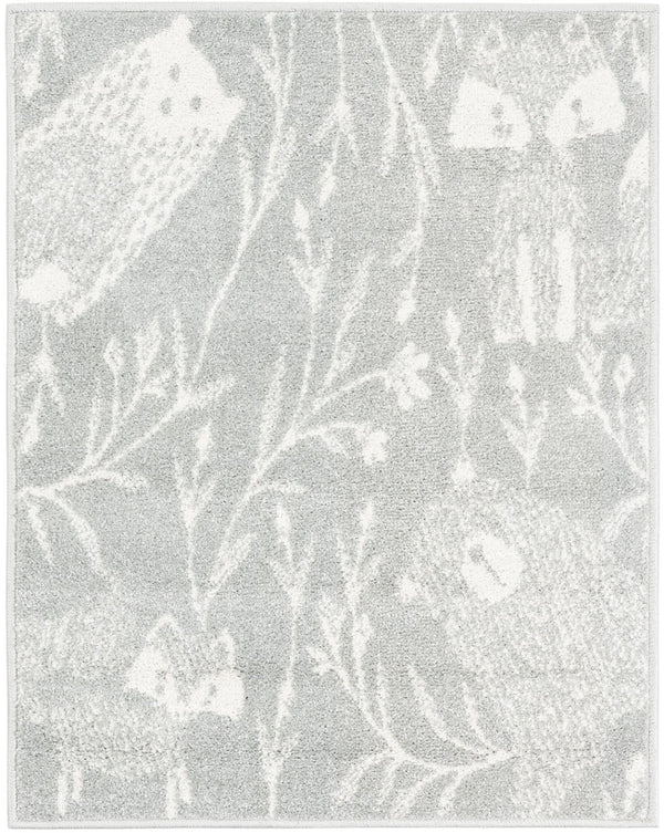 Playful Patterns Collection Area Rug -  Quirky Rectangle Gray Main