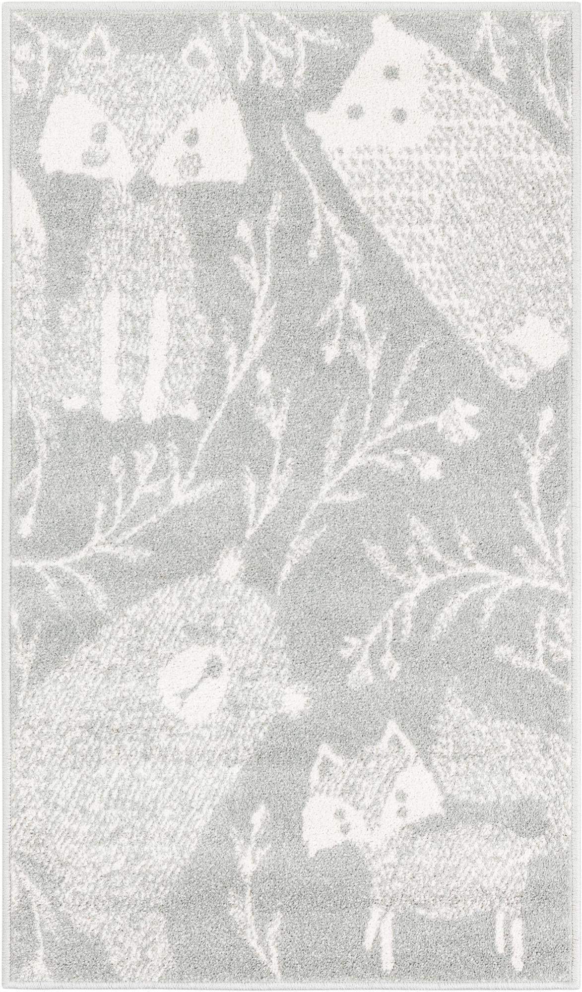 Playful Patterns Collection Area Rug -  Quirky Runner Gray  lifestyle 19