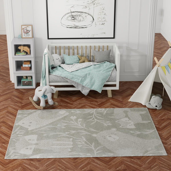 Playful Patterns Collection Area Rug -  Quirky Rectangle Gray  lifestyle 16